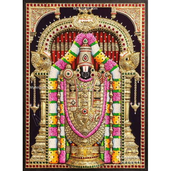 Balaji 3d Tanjore Painting