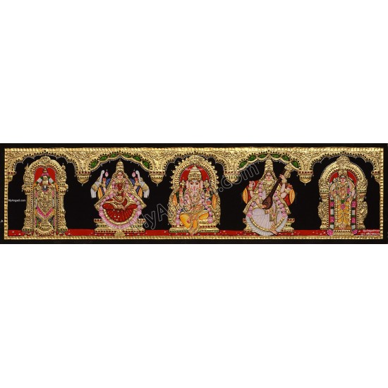 5 Panel Tanjore Painting