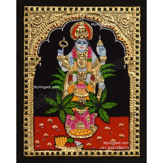 Sathyanarayana Tanjore Painting Sathyanarayana Tanjore Painting