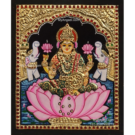 Gajalakshmi Tanjore Painting Gajalakshmi Tanjore Painting