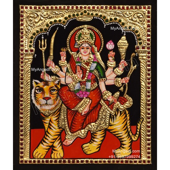 Durga Devi Tanjore Painting Durga Devi Tanjore Painting
