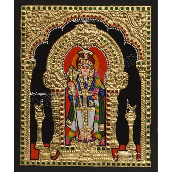 Raja Alangara Murugar Tanjore Painting