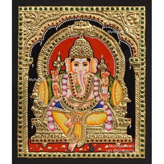 Ganesha Tajore Painting