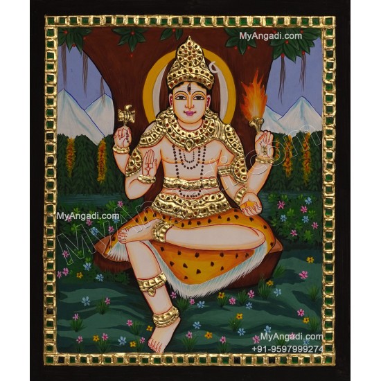 Dakshinamurthi Tanjore Painting Dakshinamurthi Tanjore Painting