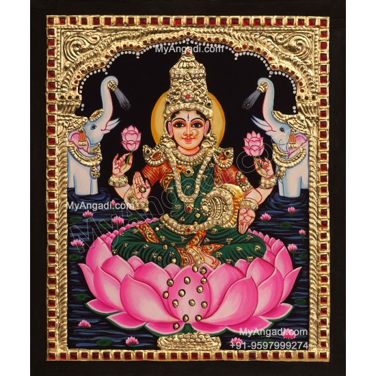 Gajalakshmi Tanjore Painting Gajalakshmi Tanjore Painting