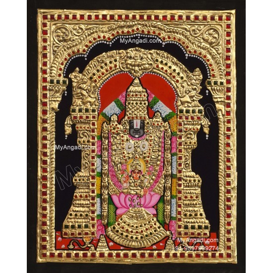 Balaji Lakshmi Tanjore Painting Balaji Lakshmi Tanjore Painting