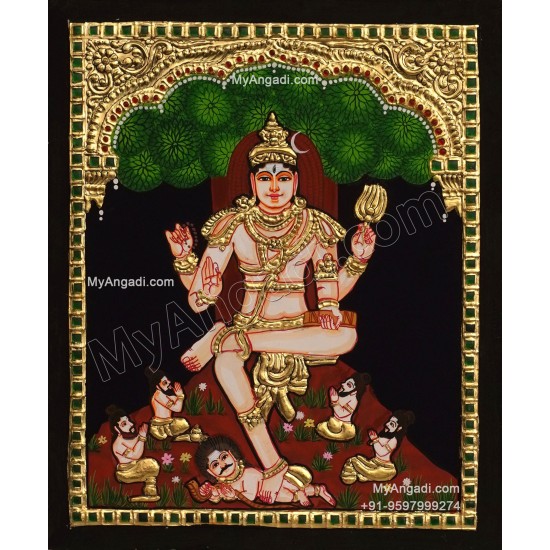 Dakshinamurthi Tanjore Painting Dakshinamurthi Tanjore Painting