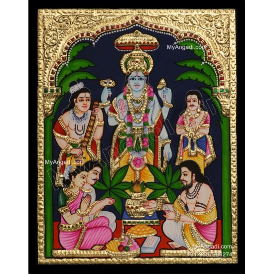 Sathya Narayana Tanjore Painting Sathya Narayana Tanjore Painting