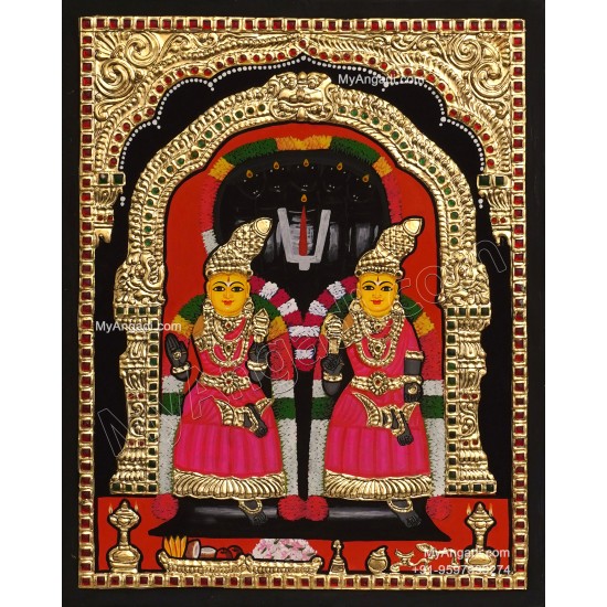 Sri Balayamman Tanjore Painting Sri Balayamman Tanjore Painting