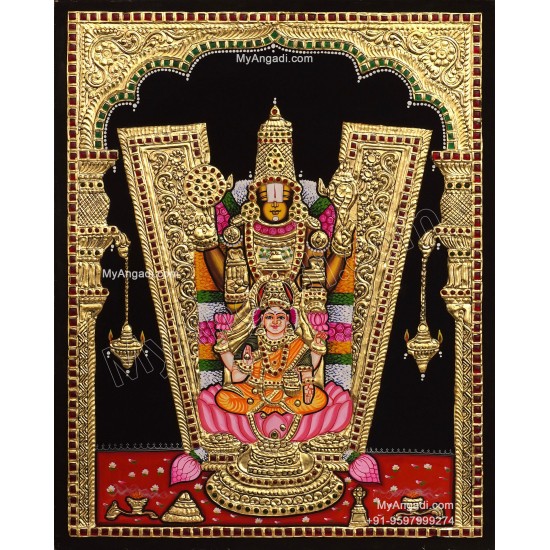Balaji Lakshmi Tanjore Painting