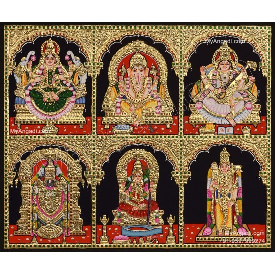 6 Panel Tanjore Painting 6 Panel Tanjore Painting