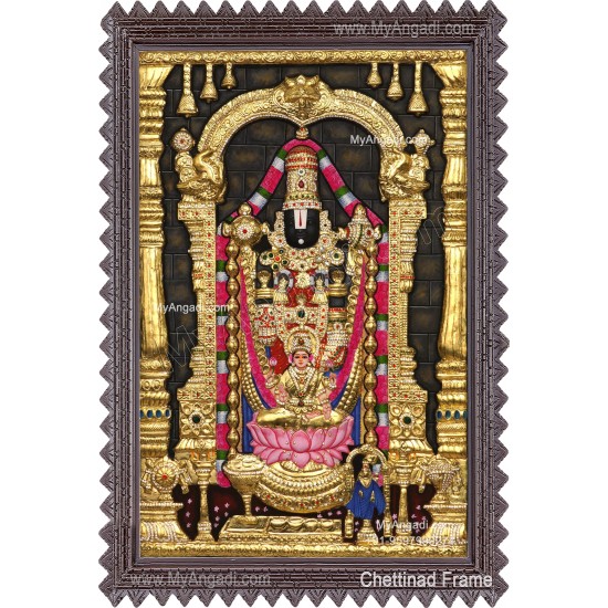 3d Balaji Lakshmi Tanjore Painting