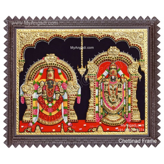 3D Balaji Thayar Tanjore Painting