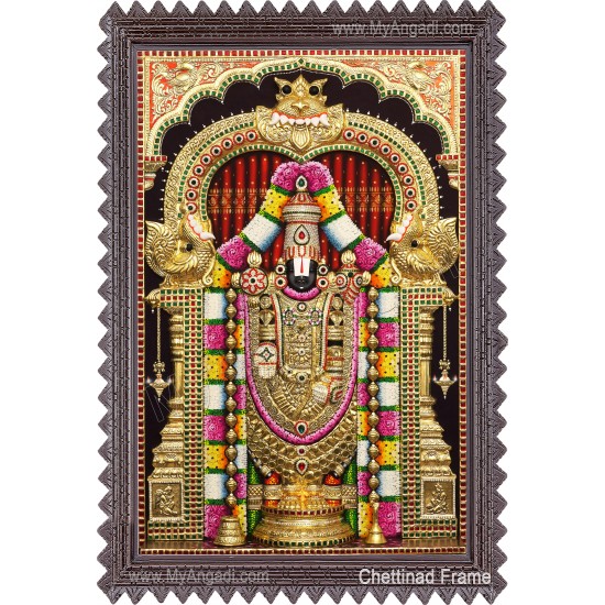 3d Balaji Lakshmi Tanjore Painting