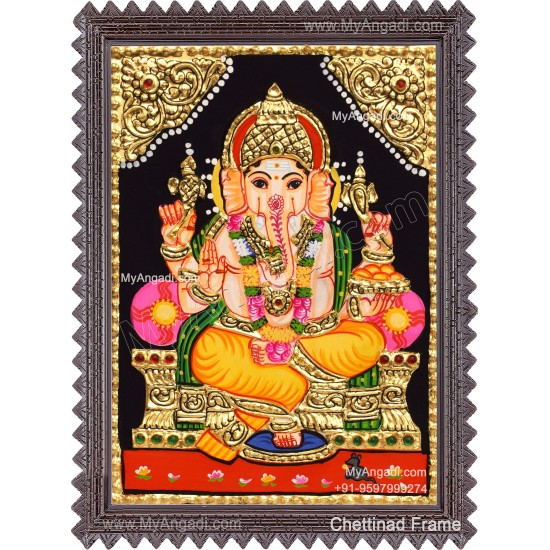 Ganesha Tajore Painting