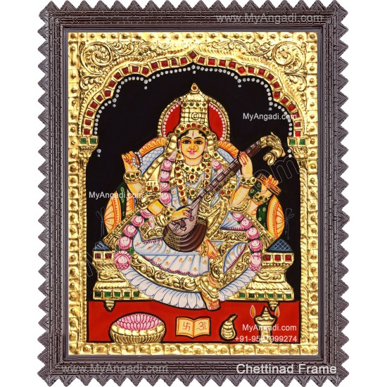 Saraswathi Tanjore Painting