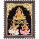 Ganesha Lakshmi Saraswathi Tanjore Painting