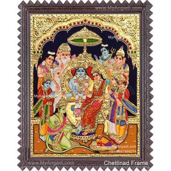 Ramar Pattabishekam Tanjore Painting