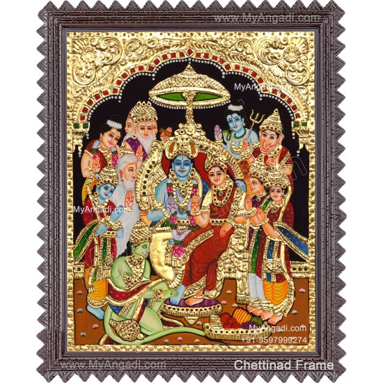 Ramar Pattabhisekam Tanjore Painting