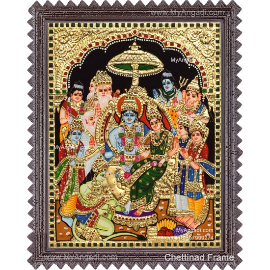 Ramar Pattabhisekam Tanjore Painting