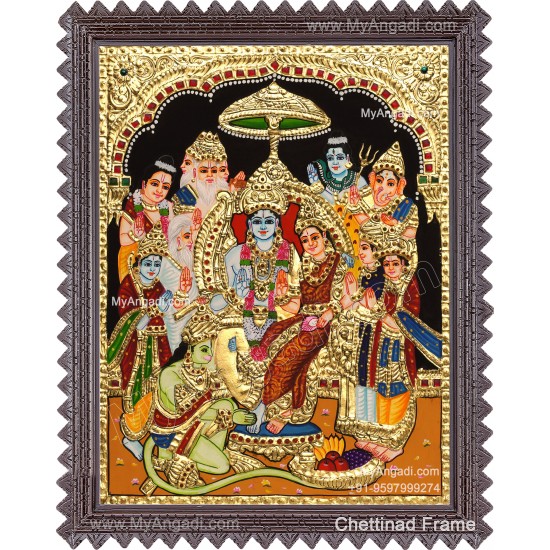 Ramar Pattabhisekam Tanjore Painting