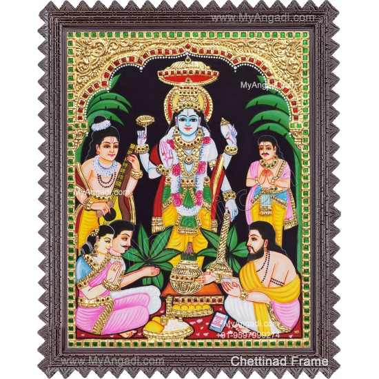 Sathya Narayana Swami Tanjore Painting