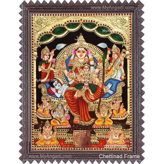 Raja Rajeshwari Tanjore Painting