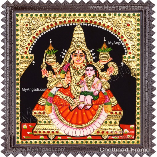 Santhana Lakshmi Tanjore Painting