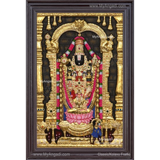 3d Balaji Lakshmi Tanjore Painting