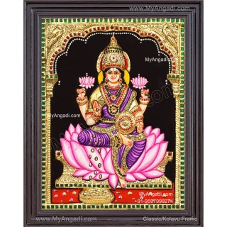 Embossed Mahalakshmi 3D Tanjore Painting