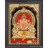 Embossed Ganesha 3d Tanjore Painting