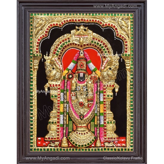 Embossed Balaji 3d Tanjore Painting