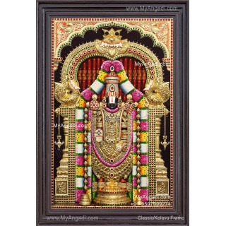 3d Balaji Lakshmi Tanjore Painting