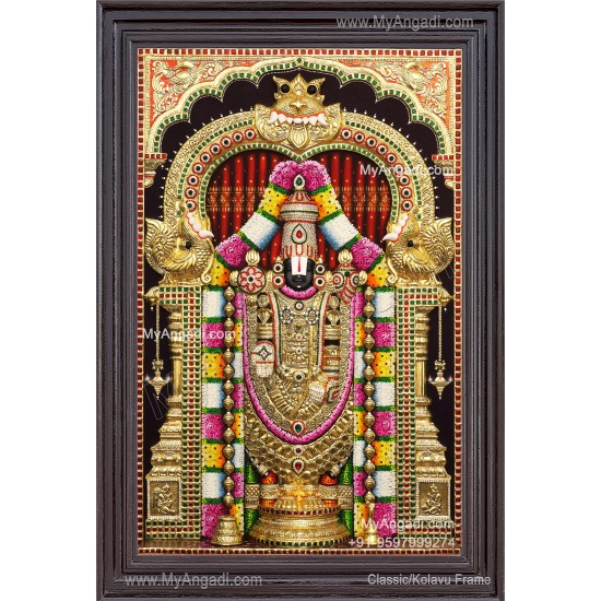 3d Balaji Lakshmi Tanjore Painting