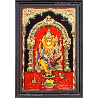 Lakshmi Narasimhar 3D Tanjore Painting