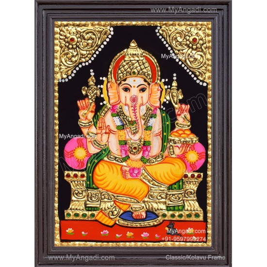 Ganesha Tajore Painting