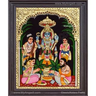 Sathyanarayana Swami Tanjore Painting