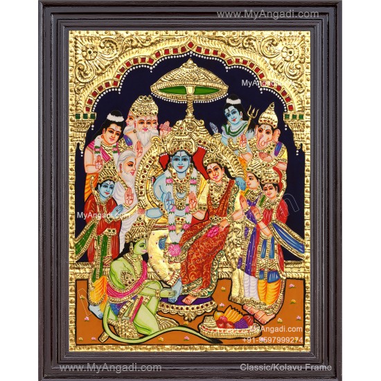 Ramar Pattabishekam Tanjore Painting