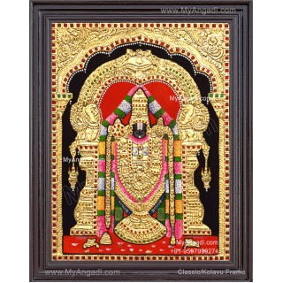 Venkateshwara  Swamy Tanjore Painting