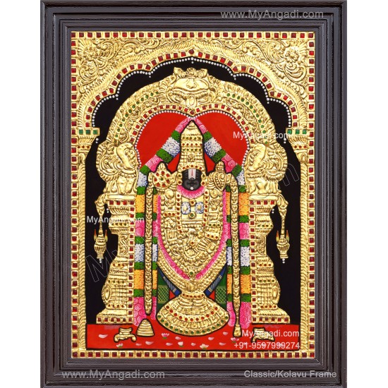 Venkateshwara  Swamy Tanjore Painting