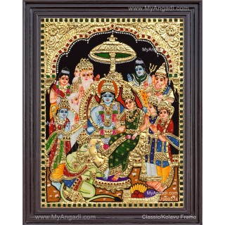 Ramar Pattabhisekam Tanjore Painting