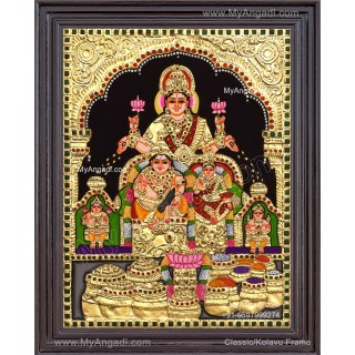 Kubera Lakshmi Tanjore Painting