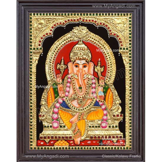 Ganesha Tanjore Painting
