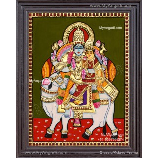Pradhosam Sivan Parvathi Tanjore Painting