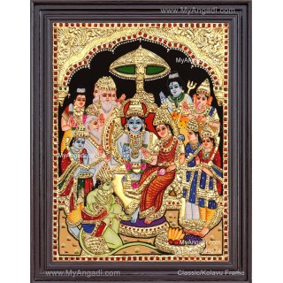 Ramar Pattabhisekam Tanjore Painting