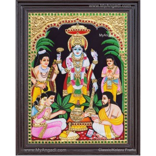 Sathya Narayana Swami Tanjore Painting
