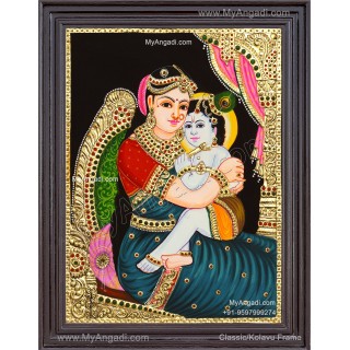 Yashoda Krishna Tanjore Painting