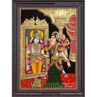 Aandal Tanjore Painting