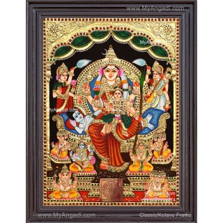 Raja Rajeshwari Tanjore Painting