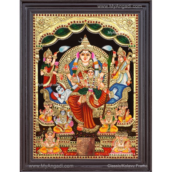 Raja Rajeshwari Tanjore Painting